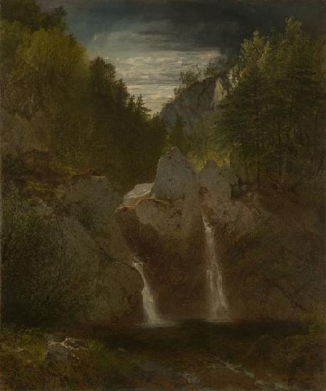 John Frederick Kensett Rock Pool, Bash-Bish Falls oil painting picture